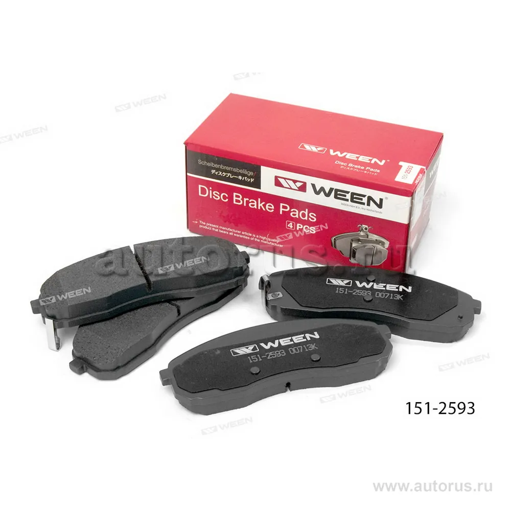 Колодки передние WEEN 151-2593