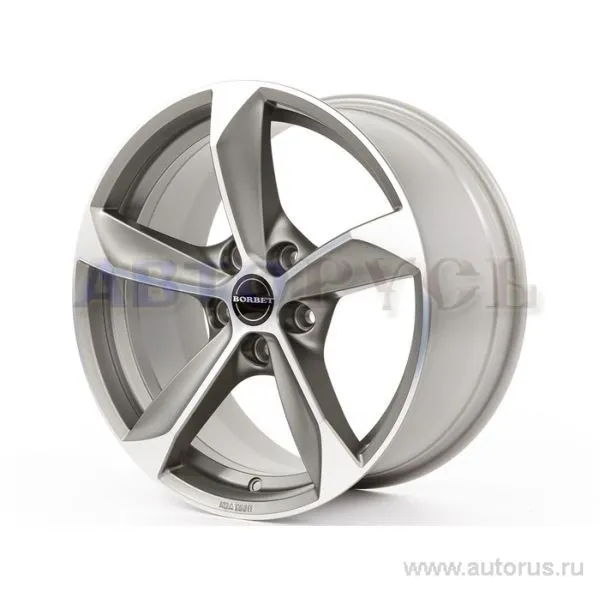 Диск литой R22 10J 5x130/71.6 ET55 BORBET S Graphite Polished Matt 222133