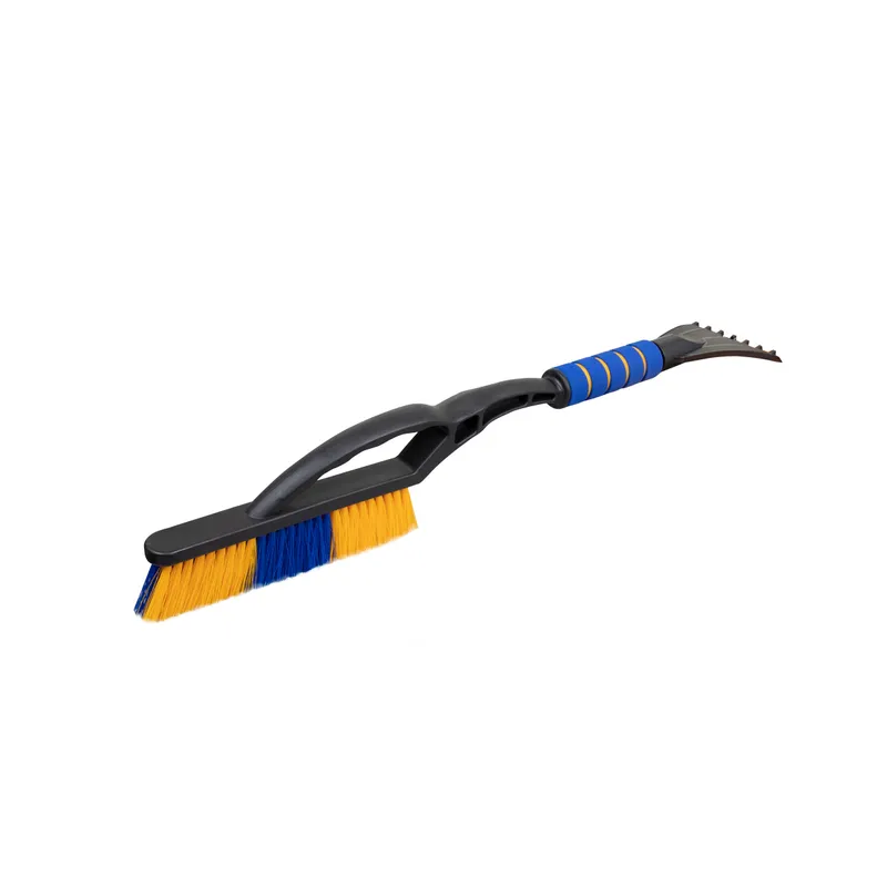 Щетка зимняя со скребком (57 см) сине-желтая щетина KRAFT KT 830067