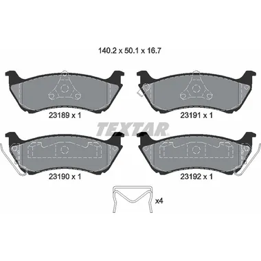 Колодки тормозные дисковые задн MERCEDES-BENZ M-CLASS 98-05