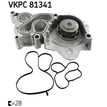 Помпа, водяной насос VAG 1.2/1.4 TSI 12- SKF VKPC81341