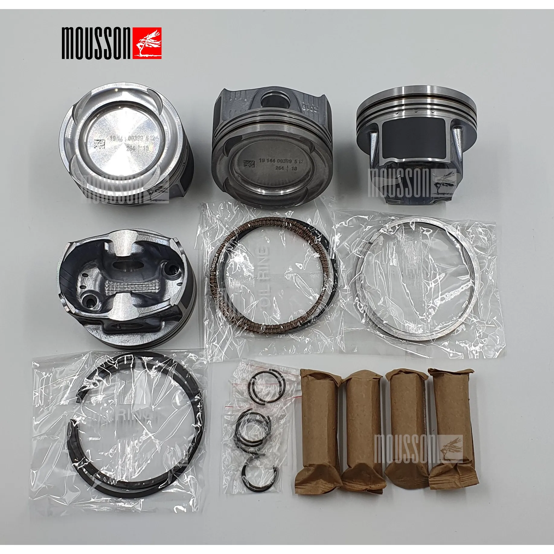 Поршень кольца комплект Benz M264.920 на 1 цилиндр MOUSSON SPRM264920STD