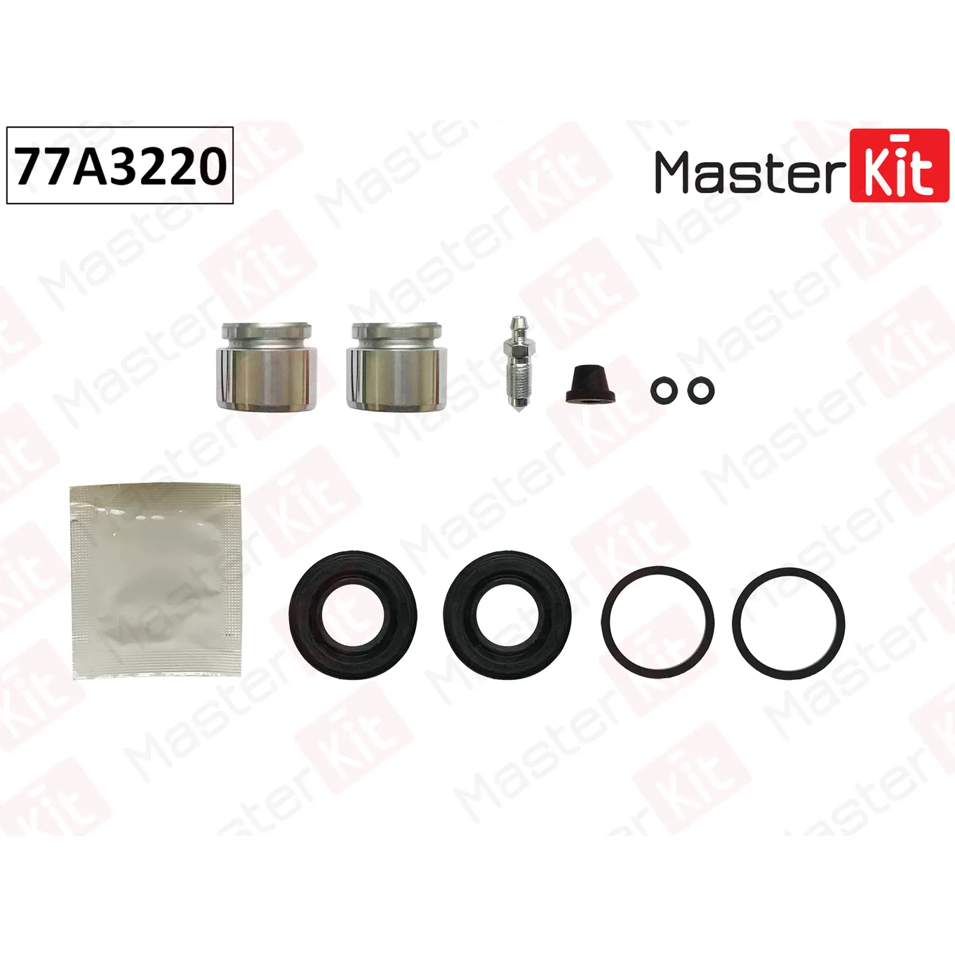 Ремкомплект тормозного суппорта + поршень MERCEDES C-CLASS (W202) 3-93-5-00 MASTERKIT 77A3220