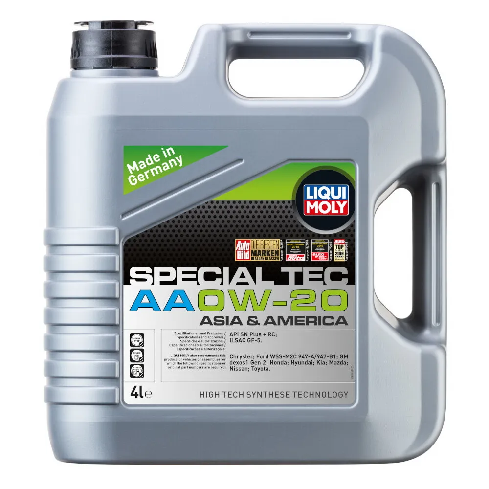 Масло моторное LIQUI MOLY Special Tec AA 0W-20 синтетическое 4 л  8066 / 9705