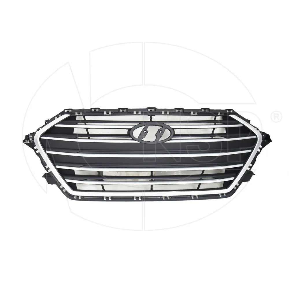 Решетка радиатора HYUNDAI Elantra VI (16-19) (черная) NSP NSP0286350F2000