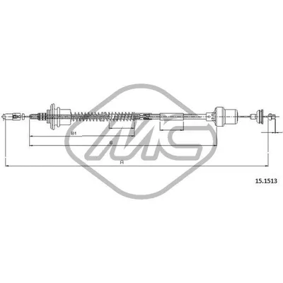 Трос сцепления 214 ALL AUTOMATIC Metalcaucho 82148