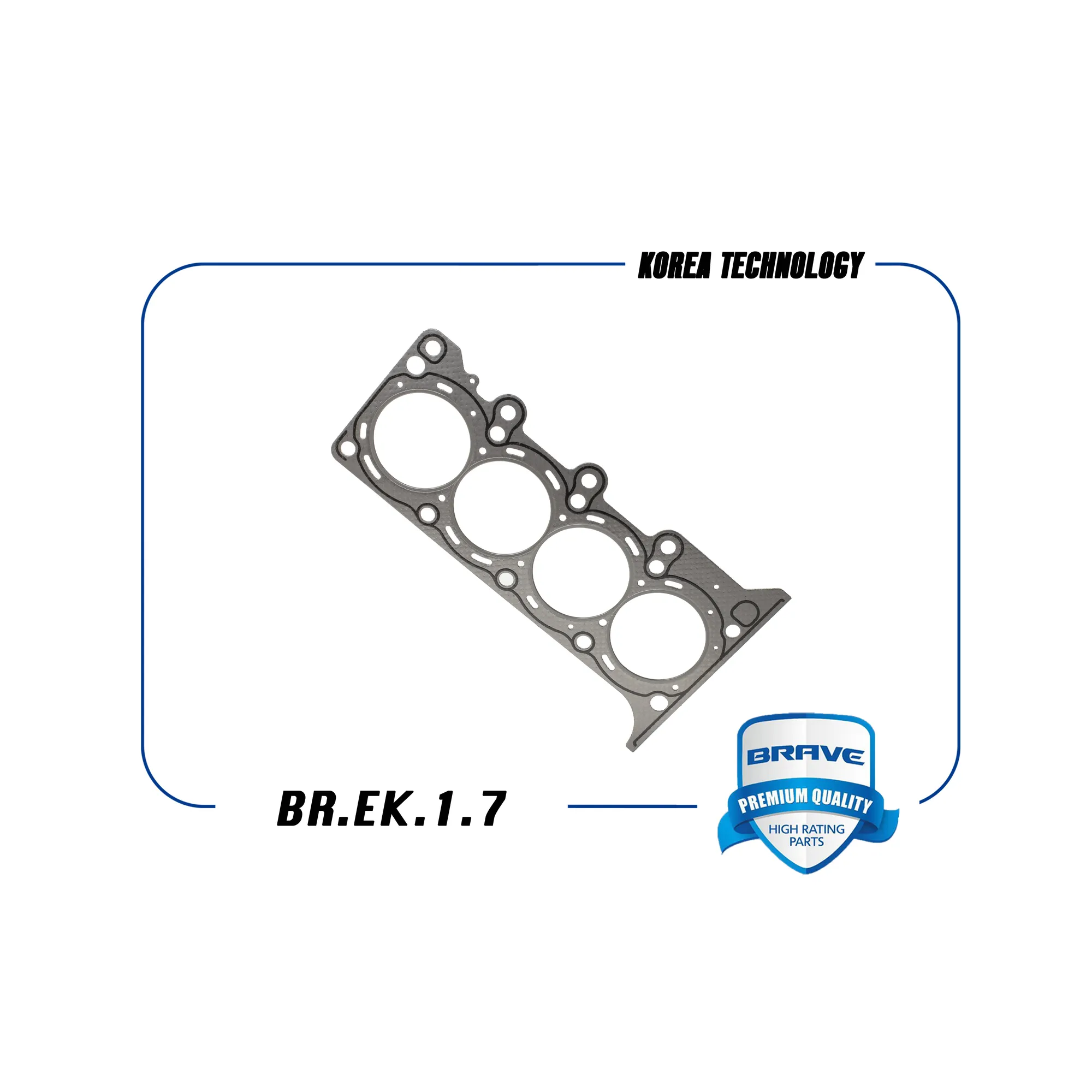 Прокладка ГБЦ Асбест Chevrolet Aveo,Chevrolet SparkАсбест BRAVE BR.EK.1.7