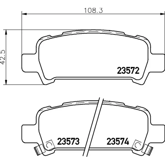 Колодки задние SUBARU Forester/Legacy/Impreza/Outback 98-03 NISSHINBO NP7003