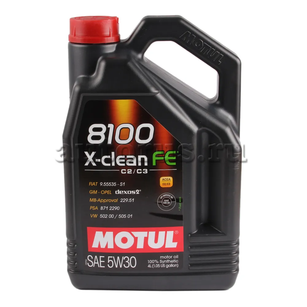 Масло моторное Motul 8100 X-clean FE 5W-30 синтетическое 4 л 104776