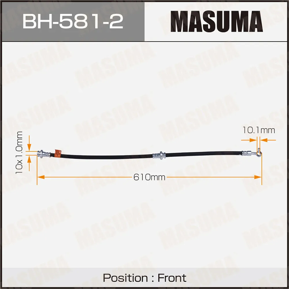 Шланг тормозной NISSAN X-TRAIL MASUMA BH5812