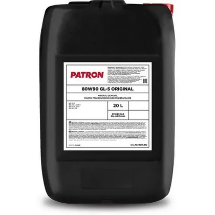 Масло трансмиссионное PATRON Gear Oil 80W-90 минеральное 20 л 80W90 GL5 20L ORIGINAL