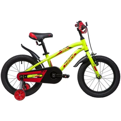 Велосипед 16 хардтейл Novatrack Prime AG (2019) количество скоростей 1 рама алюминий 10,5 зеленый