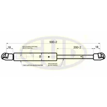 АМОРТИЗАТОР КАПОТА FIAT STILO (192) 10/01- 280N L500/200MM G.U.D GGS010140