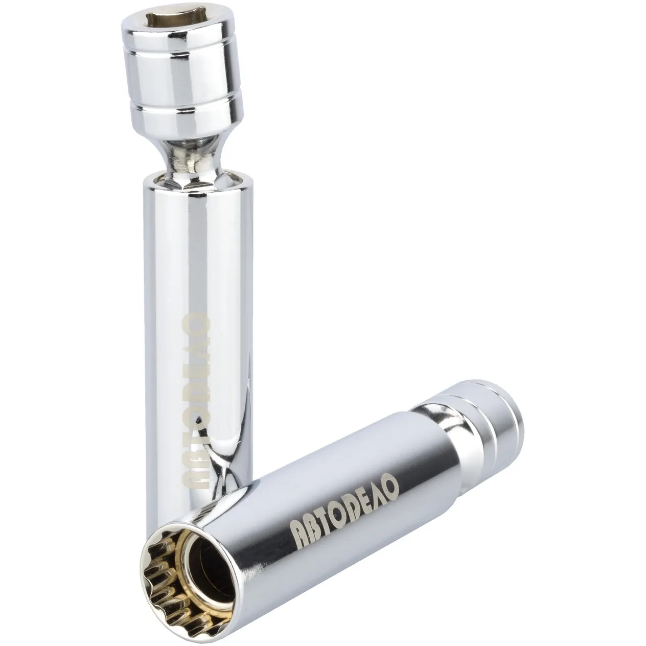 Ключ свечной 14 шарнирный с магнитом (12PT; DR3/8, L-100 мм) АвтоDело 34234