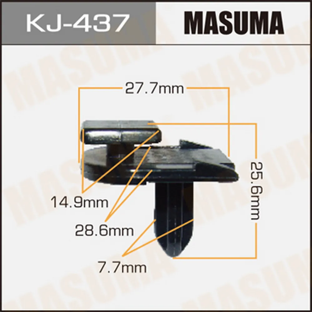 Покер пластм.крепежный Masuma 437-KJ (уп.50шт) KJ-437 MASUMA KJ-437