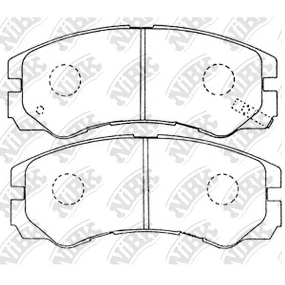 Колодки передние OPEL Frontera A/B/GREAT WALL Hover NIBK PN4258