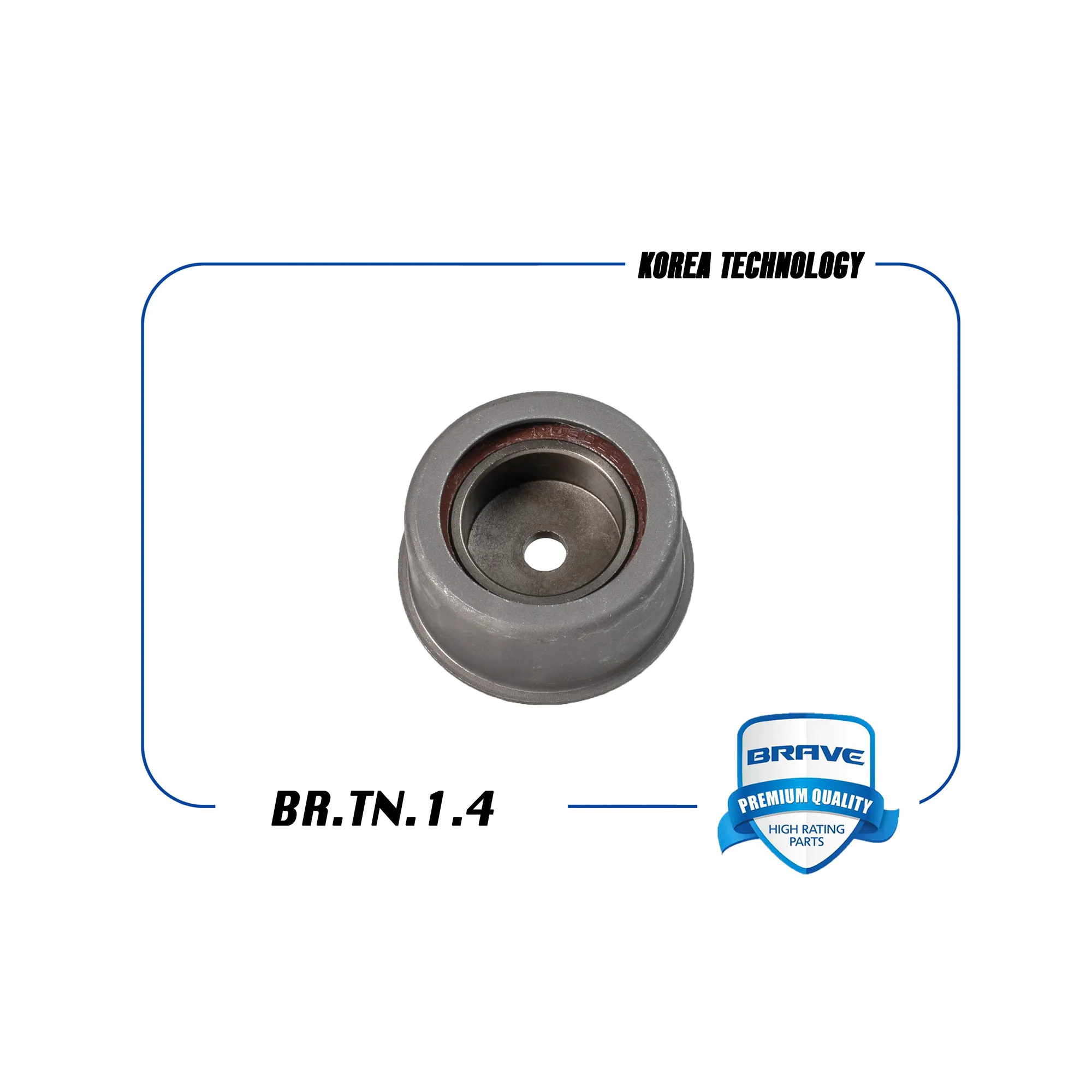 Ролик натяжителя ремня ГРМ обводной 96413864 BR.TN.1.4 Lacetti, Nubira, Optra BRAVE BR.TN.1.4