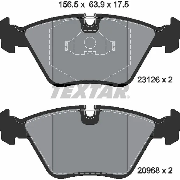 Колодки тормозные дисковые TEXTAR