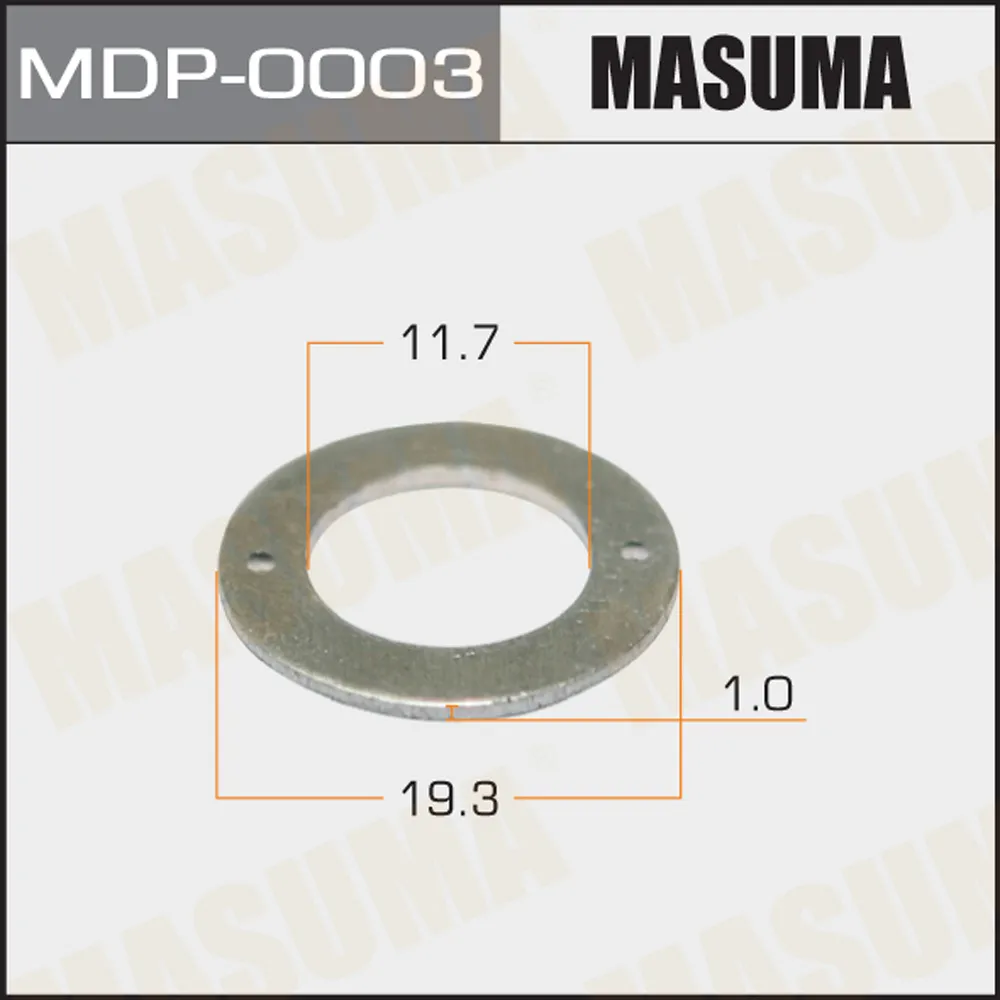 Шайбы для форсунок (обратка) (обратка) 12х19,2х1 MASUMA MDP-0003
