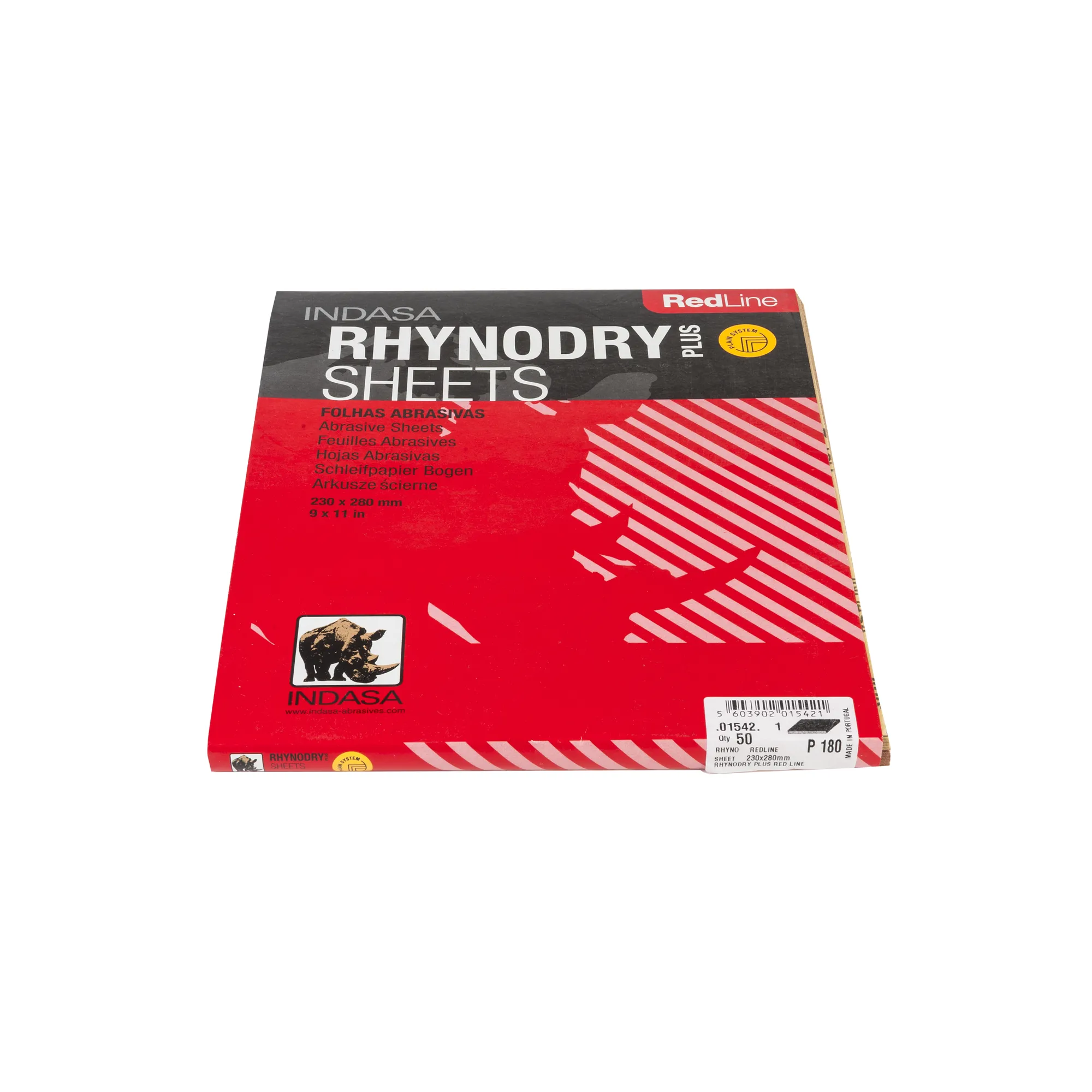 Лист RHYNODRY PLUS 230 мм x280 мм Р180 Indasa 01542