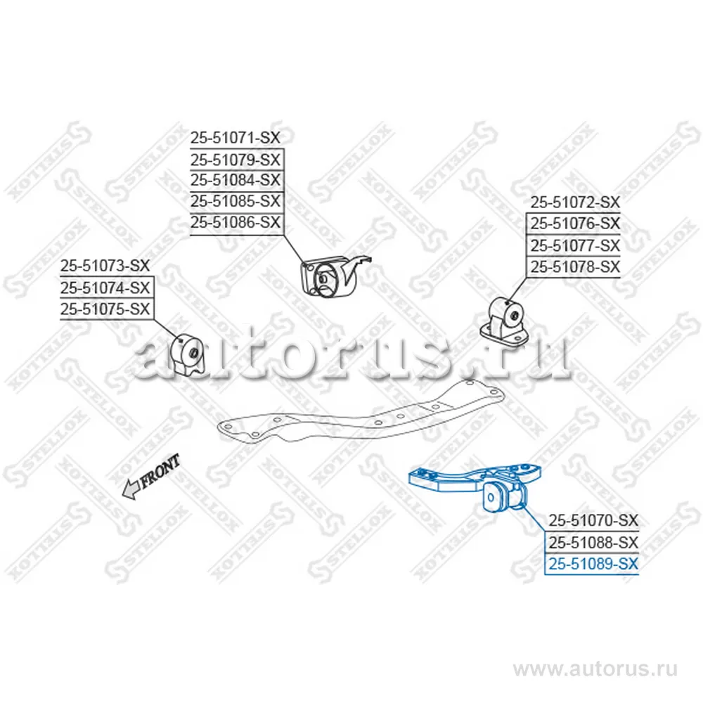 Подушка ДВС л.Hyundai Sonata 2.0 DOHC 9 STELLOX 2551089_SX