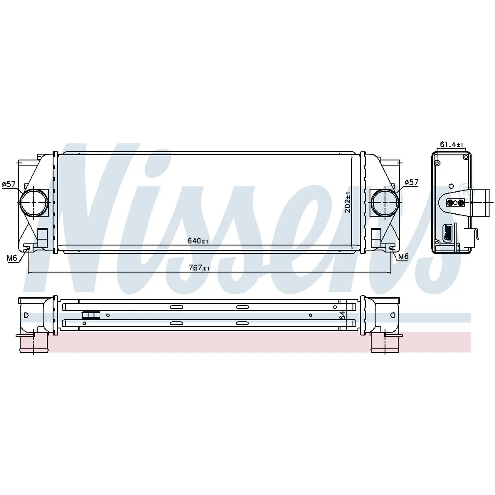 Интеркулер MB 3/5T-Sprinter 2006-> NISSENS 96628