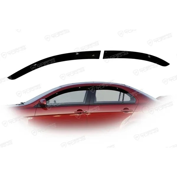 Дефлектора на окна Mitsubishi Lancer Sd/Hb 2007EuroStandard деф.окон Cobra Tuning ME40707