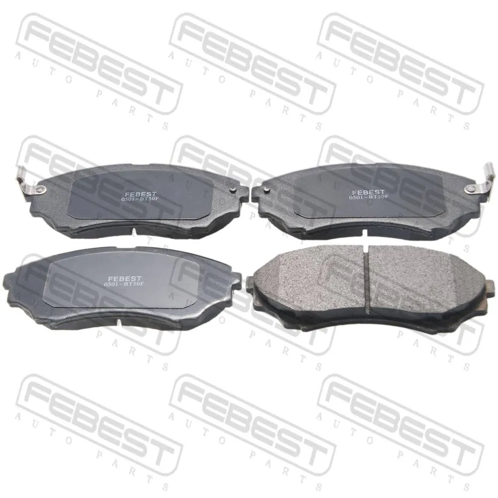 Колодки тормозные передние (с противоскрипной пластиной) MAZDA BT-50 UN 2006-2012 [EU] FEBEST 0501-BT50F