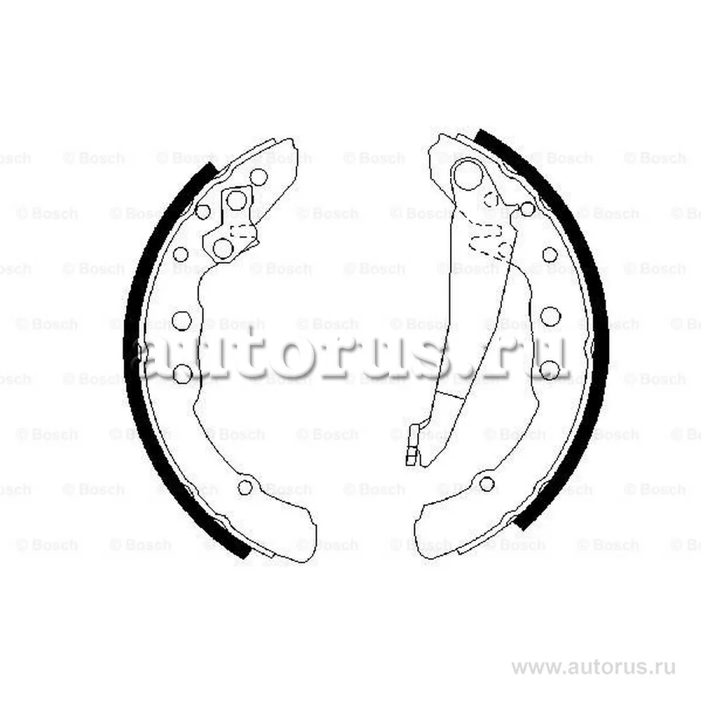 Колодки тормозные барабанные BOSCH 0 986 487 281