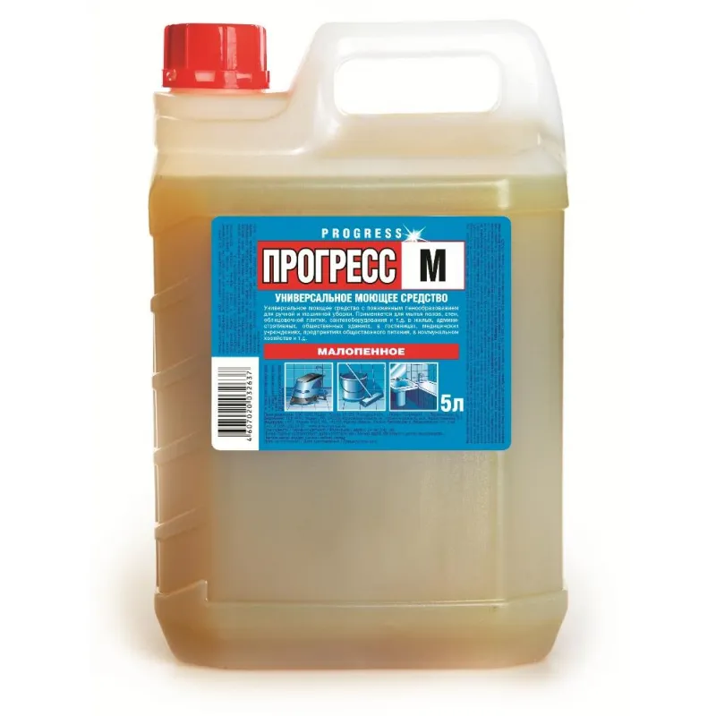 Универсальное чистящее средство Прогресс М-малопенный 5л канистра 1356249