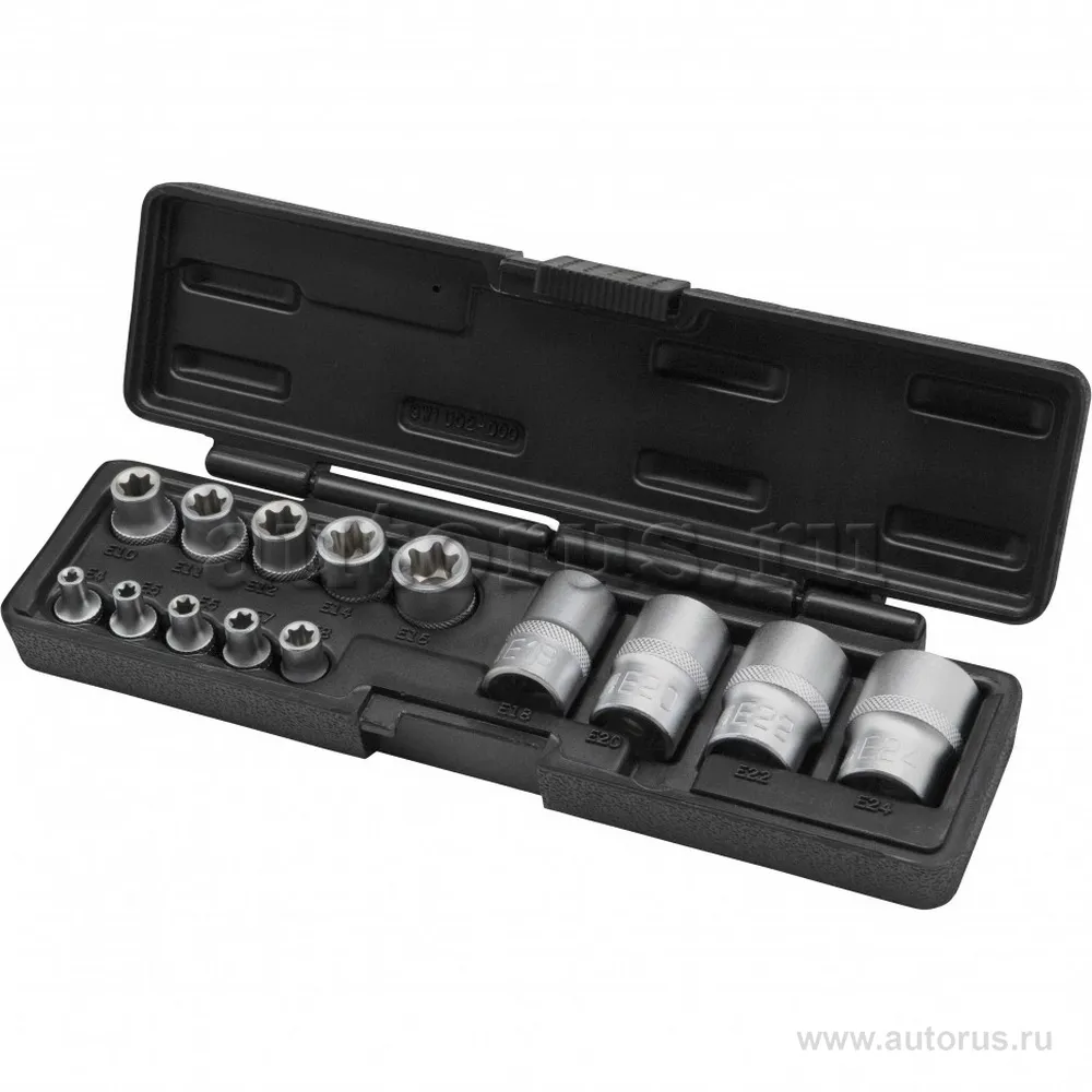 Набор головок TORX, 14 предметов, 1/4, 3/8, 1/2 Stels 13675 STELS 13675