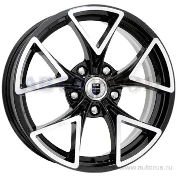 Диск литой R15 6J 5x100/67.1 ET43 КИК Сочи алмаз черный 5255
