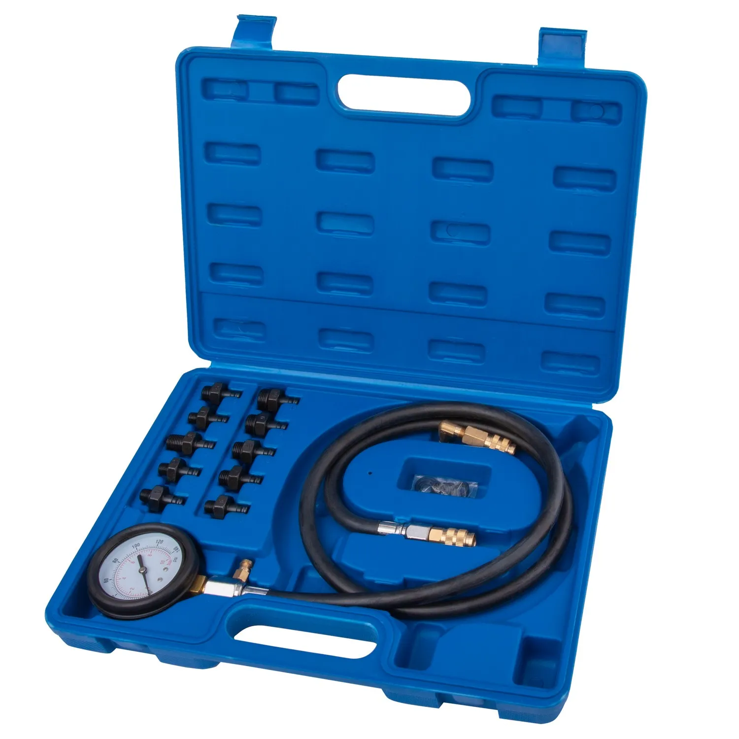 Компрессометр универсальный с 10 адаптерами AVSTEEL AV-925010