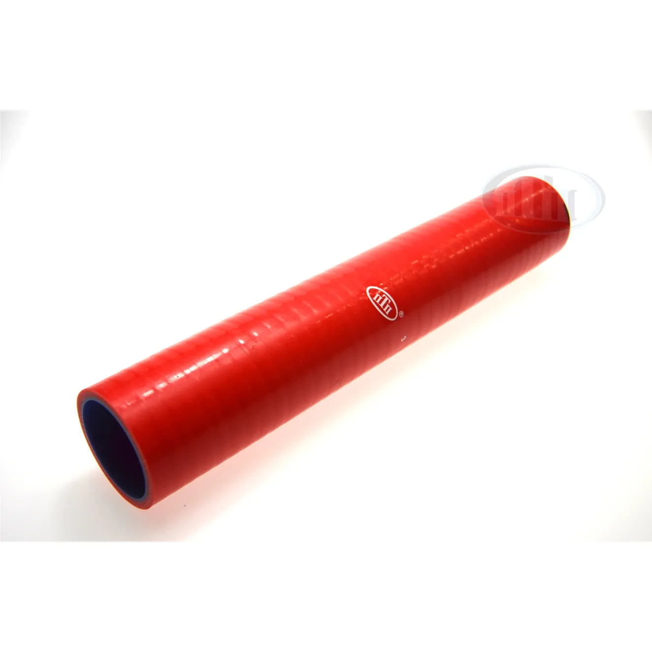 Патрубок радиатора зубренок верхний (D 50 mm, L 320 mm) МАЗ красный MVQ (437030-1303011) ПТП ПТП64 PTP029091