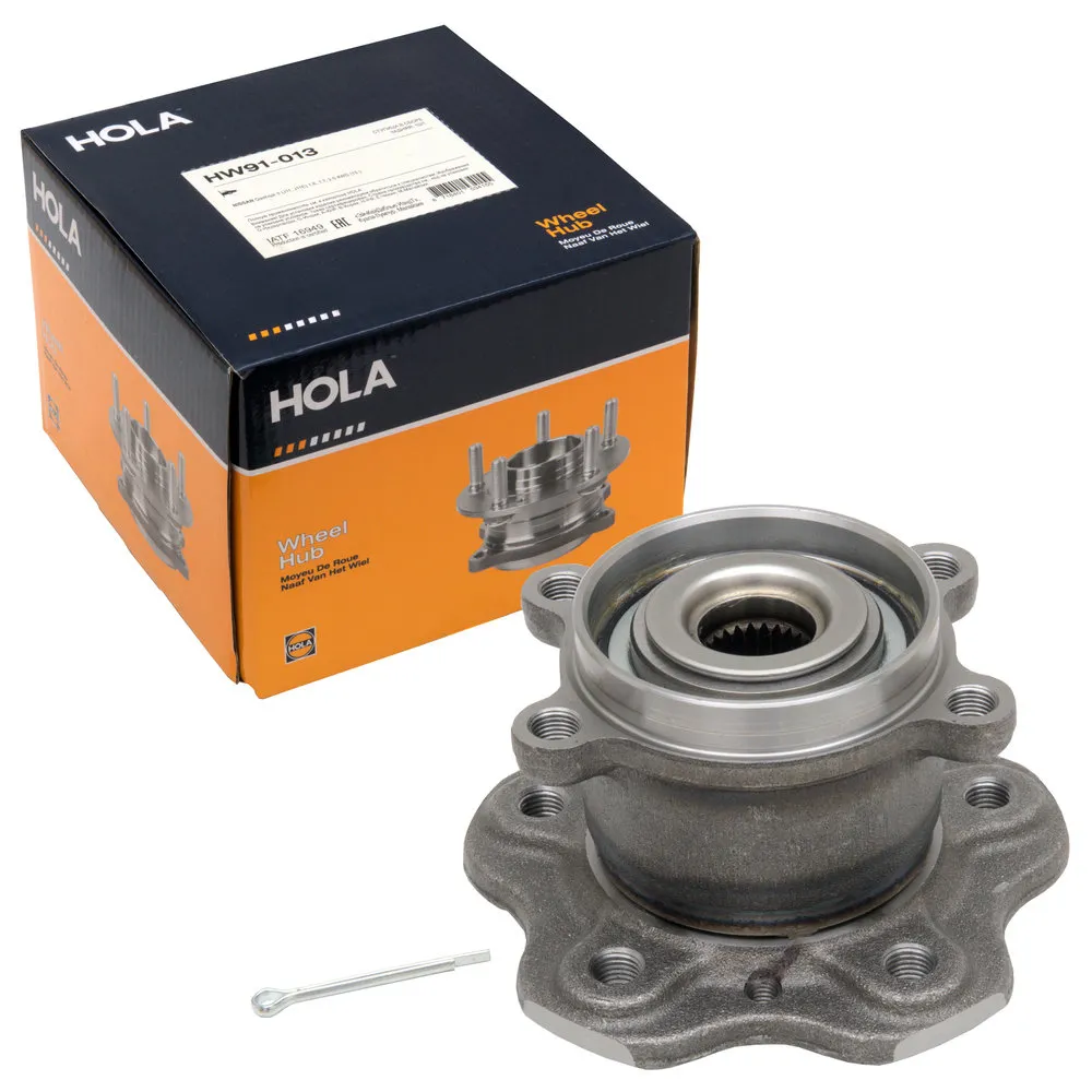 Ступица в сборе задняя NISSAN Qashqai II (J11,J11E) 1,6,1.7,2.0 4WD (13-) HOLA HW91-013