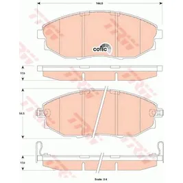 Колодки передние CHEVROLET Epica 06- TRW GDB4179