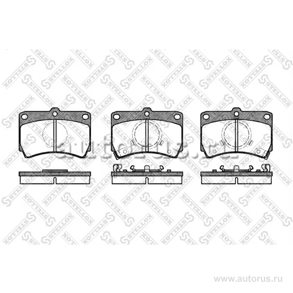 Колодки дисковые п. Mazda 121 1.3 90-96/323 STELLOX 223 012-SX