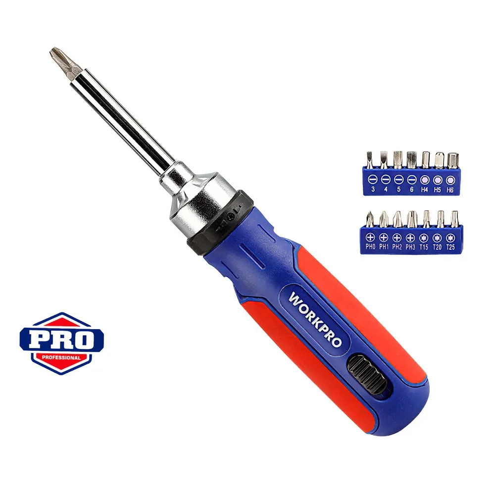 Отвертка 15-в-1 с трещоткой WP221061 WORKPRO WORKPRO WP221061