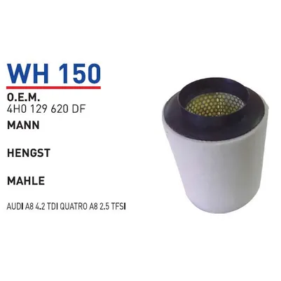Фильтр воздушный AD A8 4.0 10- WUNDER FILTER WH150