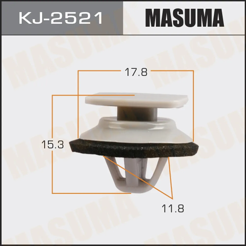 Клипса универс. 2521-KJ [уп.50] MASUMA KJ-2521