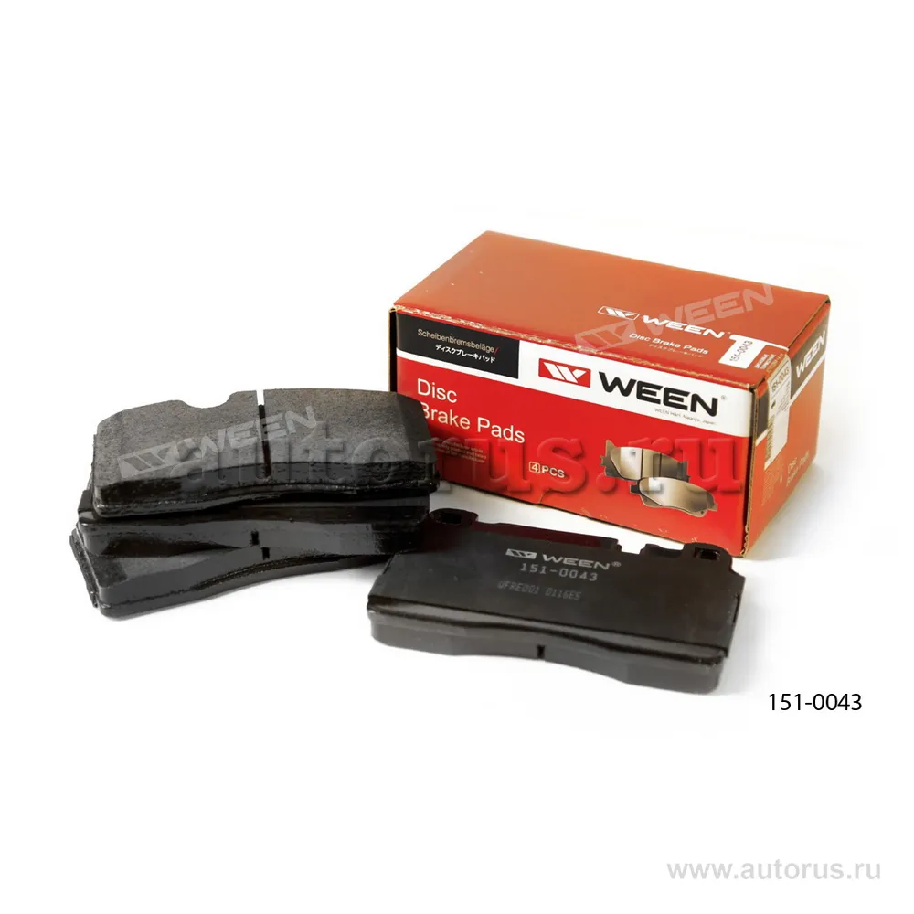 Тормозные колодки дисковые передние AUDI Q5 (8R), A6 (4G2,C7,4GC), A6 Allroad (4GH, 4G WEEN 151-0043