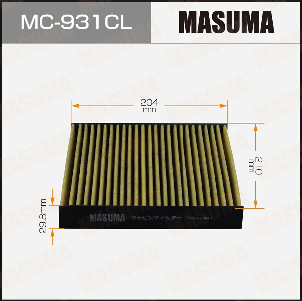 Фильтр салона угольный Masuma MC-931CL MASUMA MC931CL
