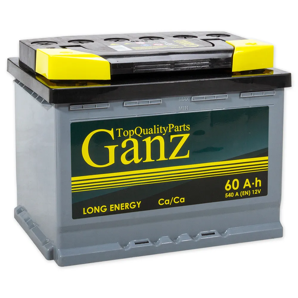 Аккумулятор GANZ Standart 60 А/ч обратный R+ 242x175x190 L2 EN 540 А