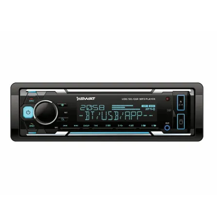 Автомагнитола SWAT WX-2101UB, 1 din медиа ресивер 4х50 Вт, MP3, USB, SD, BT мультицветная подсветка