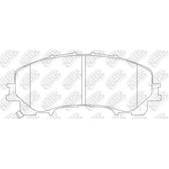 Колодки передние NISSAN X-TRAIL III (T32, T32R, T32RR), 10/13 -/ IN NIBK PN2808