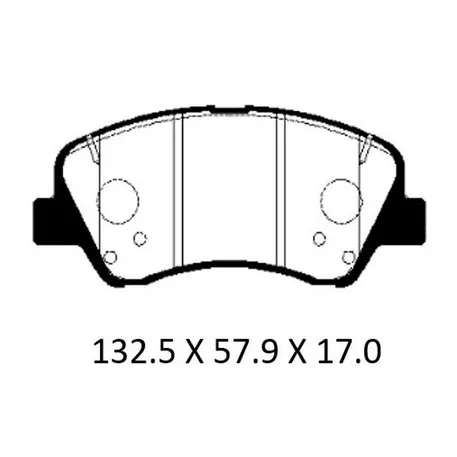 Колодки тормозные дисковые передние HYUNDAI: Solaris 17- / KIA: Rio 17- (прои PATRON PBP188KOR