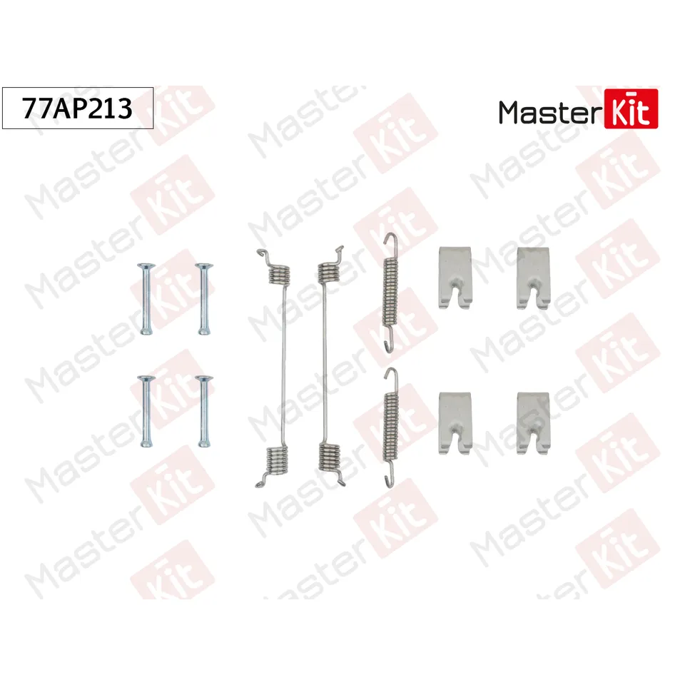 Комплект установочный барабанных колодок MASTERKIT 77AP213