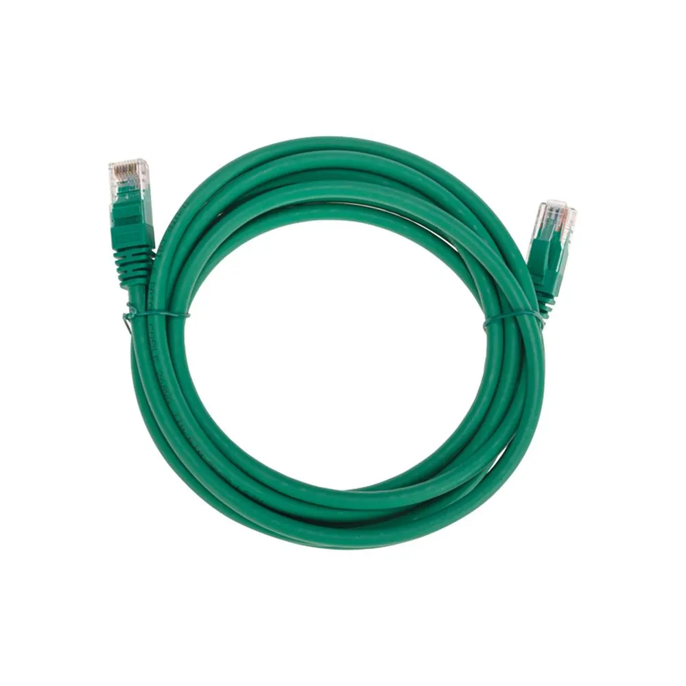 Патч-корд U/UTP CAT 6, RJ45-RJ45, 26AWG, LSZH, зеленый, 3м REXANT 02-0296-3