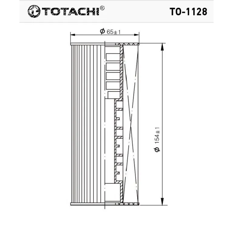 Фильтр масляный TOTACHI TO-1128 038 115 466 MANN HU 726/2x TOTACHI TO-1128