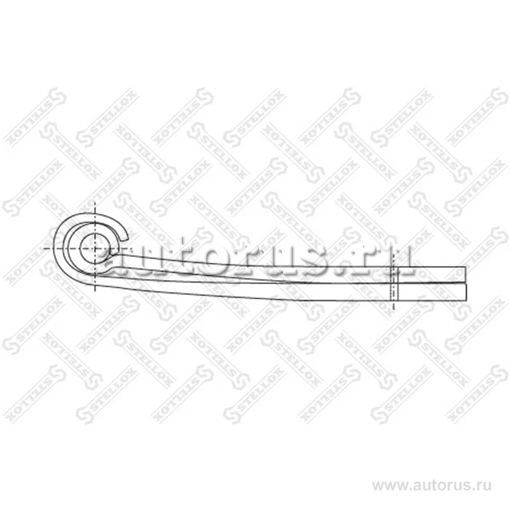 Полурессора 2/40x86x100 580+55 S30/-- SAF STELLOX 8455680_SX
